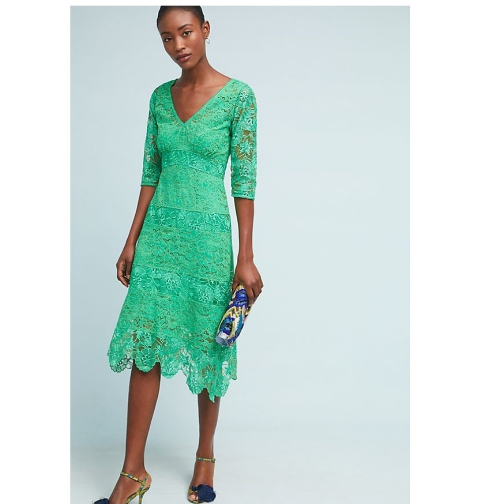 Plenty by Tracey Reese for Anthropologie Angelica Lace Midi dress - Picture 2 of 12